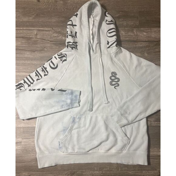 Taylor Swift Tops - Taylor Swift Reputation Light Blue Hoodie Sweatshirt, Tour Merch, Size Small